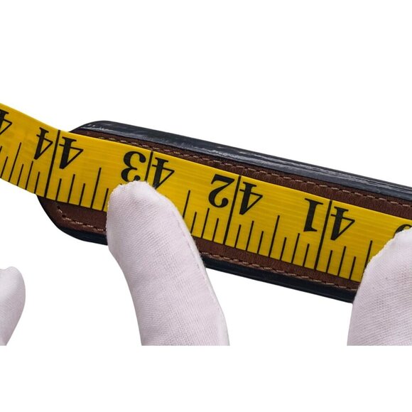 Mens Fossil Brown Leather Belt With Silver Buckle SIZE 40 - Picture 6 of 6